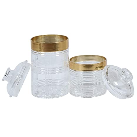 Acrylic Elegant Round Storage Jar, Multifunctional Storage Container, Airtight Lid Storage Container, Transparent Grocery Container, Condiment Kitchen Organizer Acrylic Elegant Round Storage Jar, Multifunctional Storage Container, Airtight Lid Storage Container, Transparent Grocery Container, Condiment Kitchen Organizer